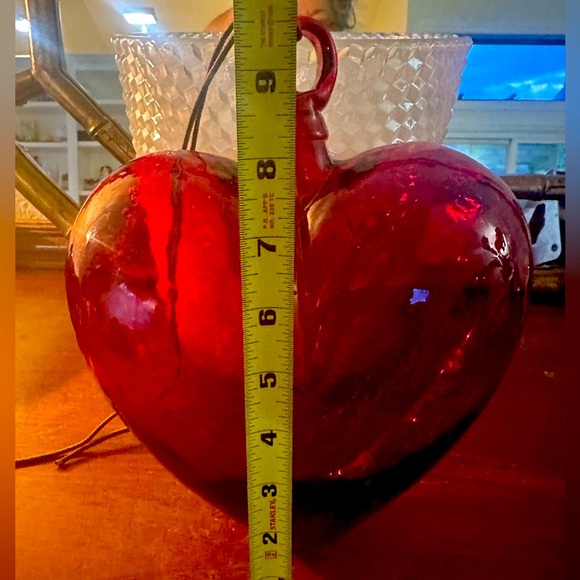 ♥️ HUGE art glass heart - Picture 3 of 7